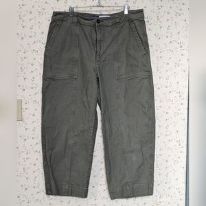 🫒 Old Navy Barrel Pants 16 High Rise Barrel Leg Cotton 2024